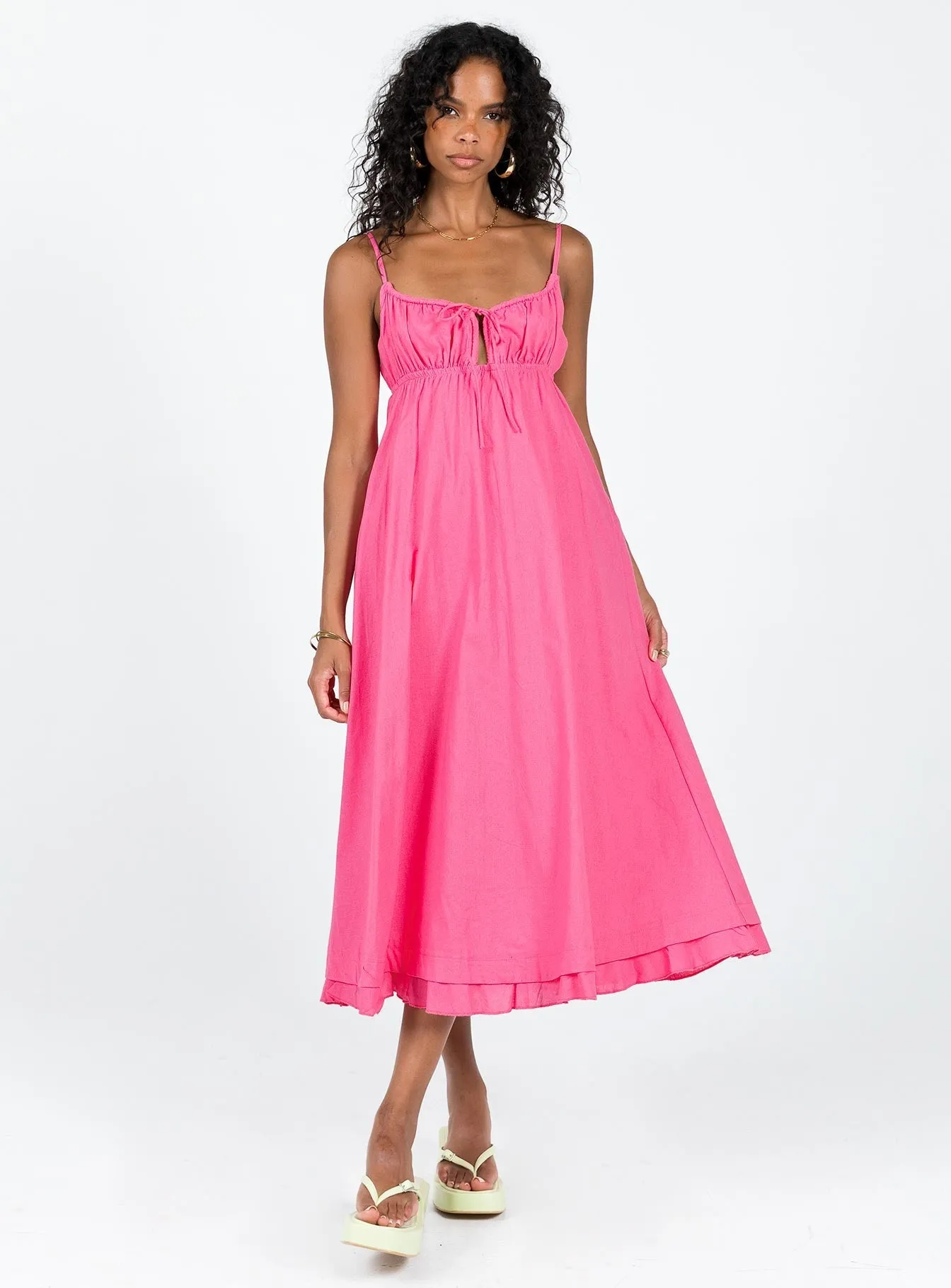 Empress Of Love Midi Dress Pink