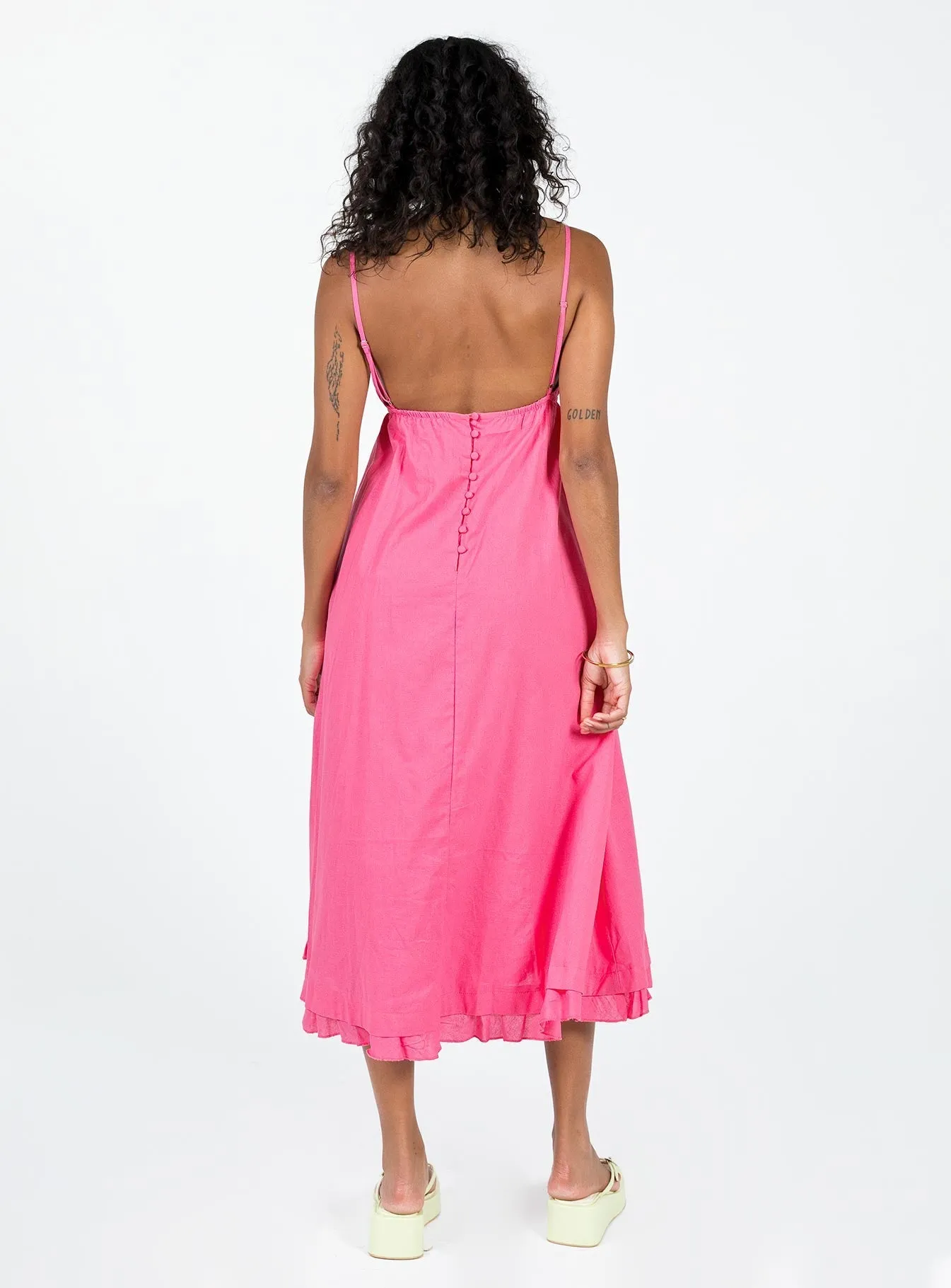 Empress Of Love Midi Dress Pink