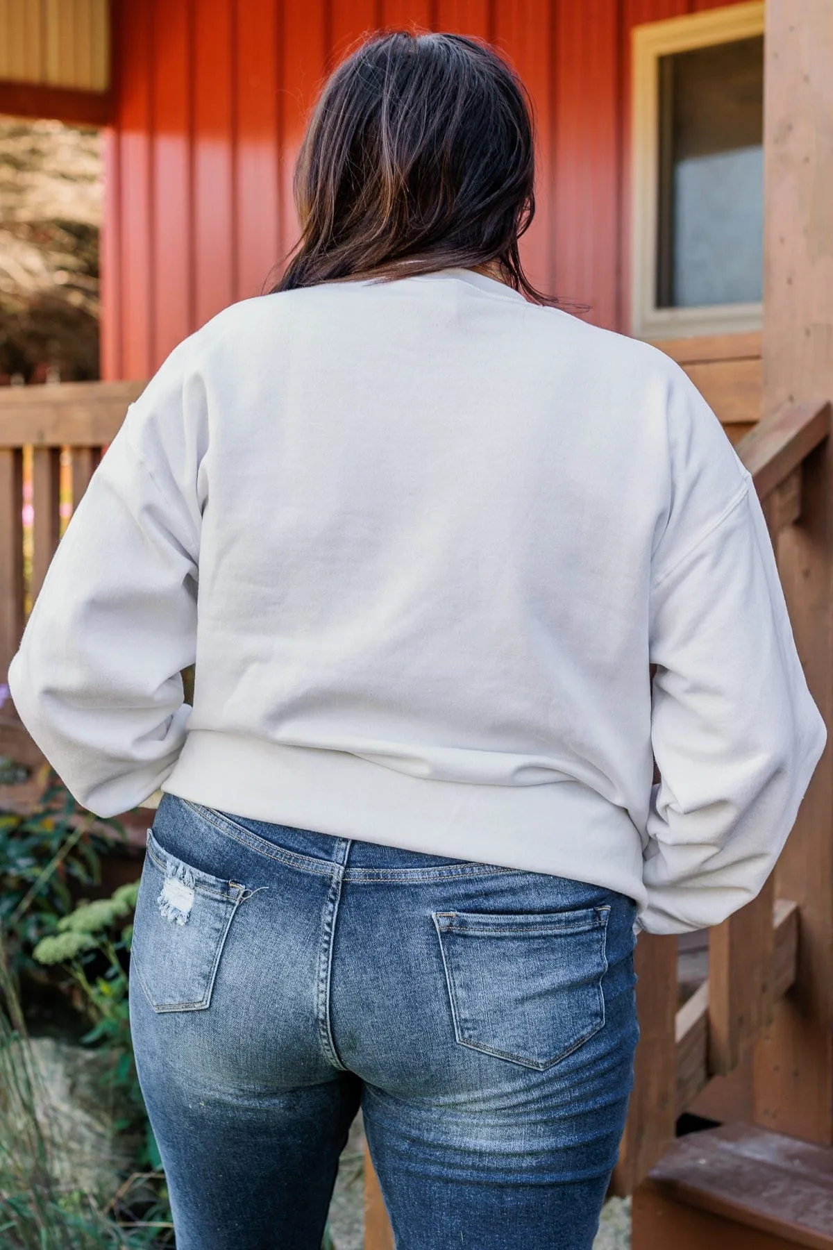 Express Your Love Mama Crew Neck- White