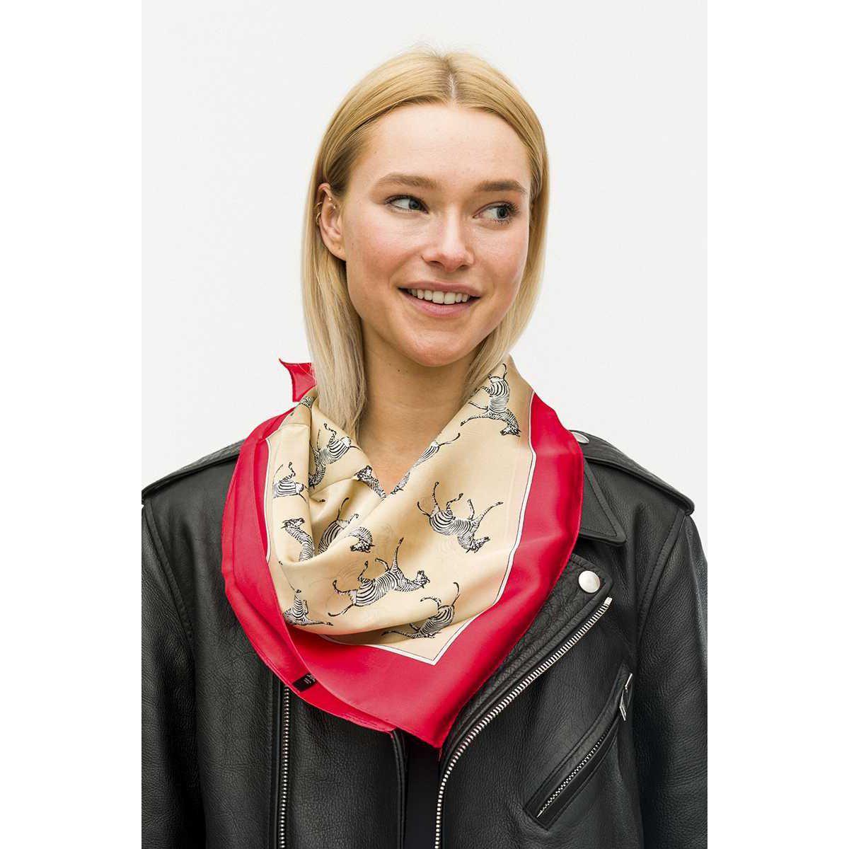 Fashion Zebra Print Neck Scarf