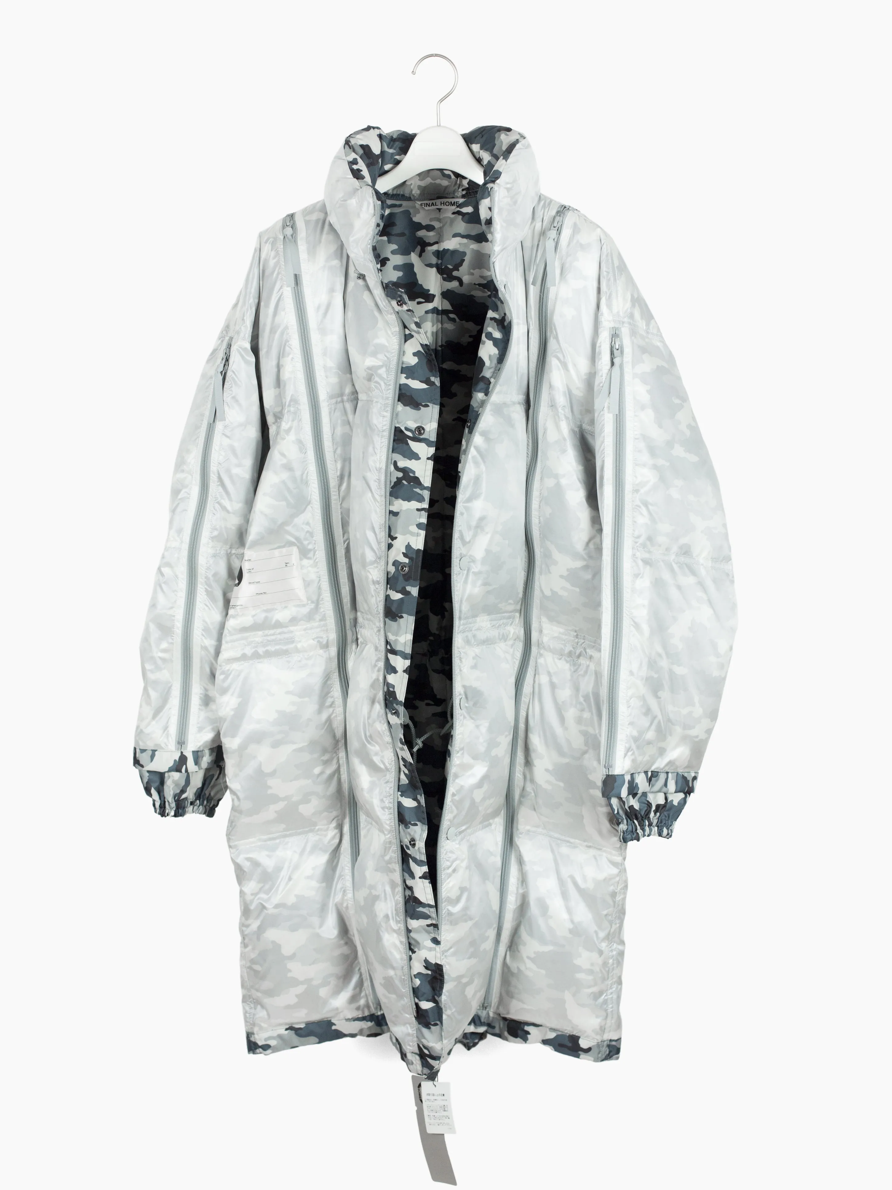 Final Home 90s Snow Camo Down-Filled Survival Parka