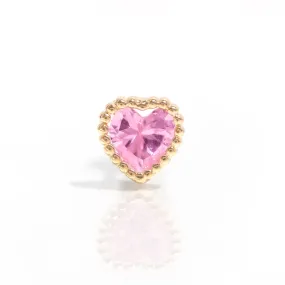 Fine Pink Love Stud