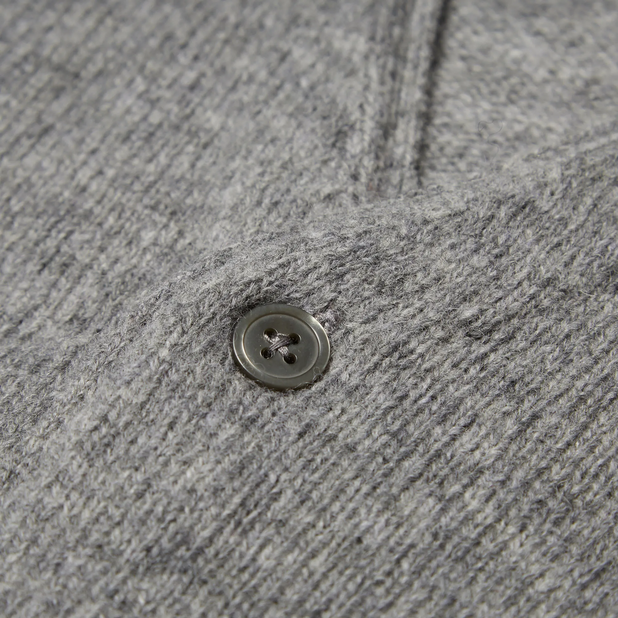 GANT Rugger Five Button CardiganLight Grey