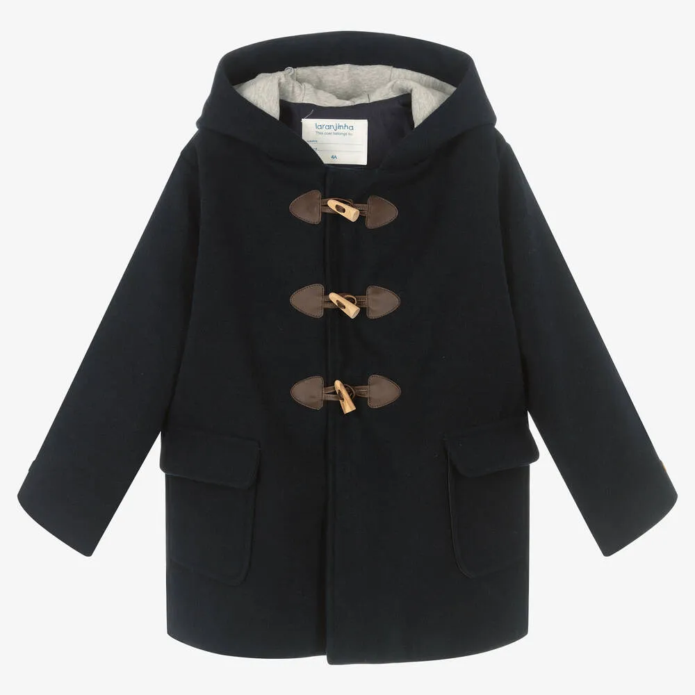 Girls Blue Duffle Coat