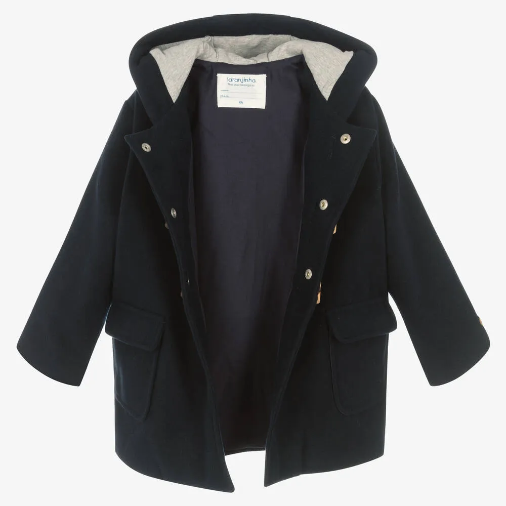 Girls Blue Duffle Coat