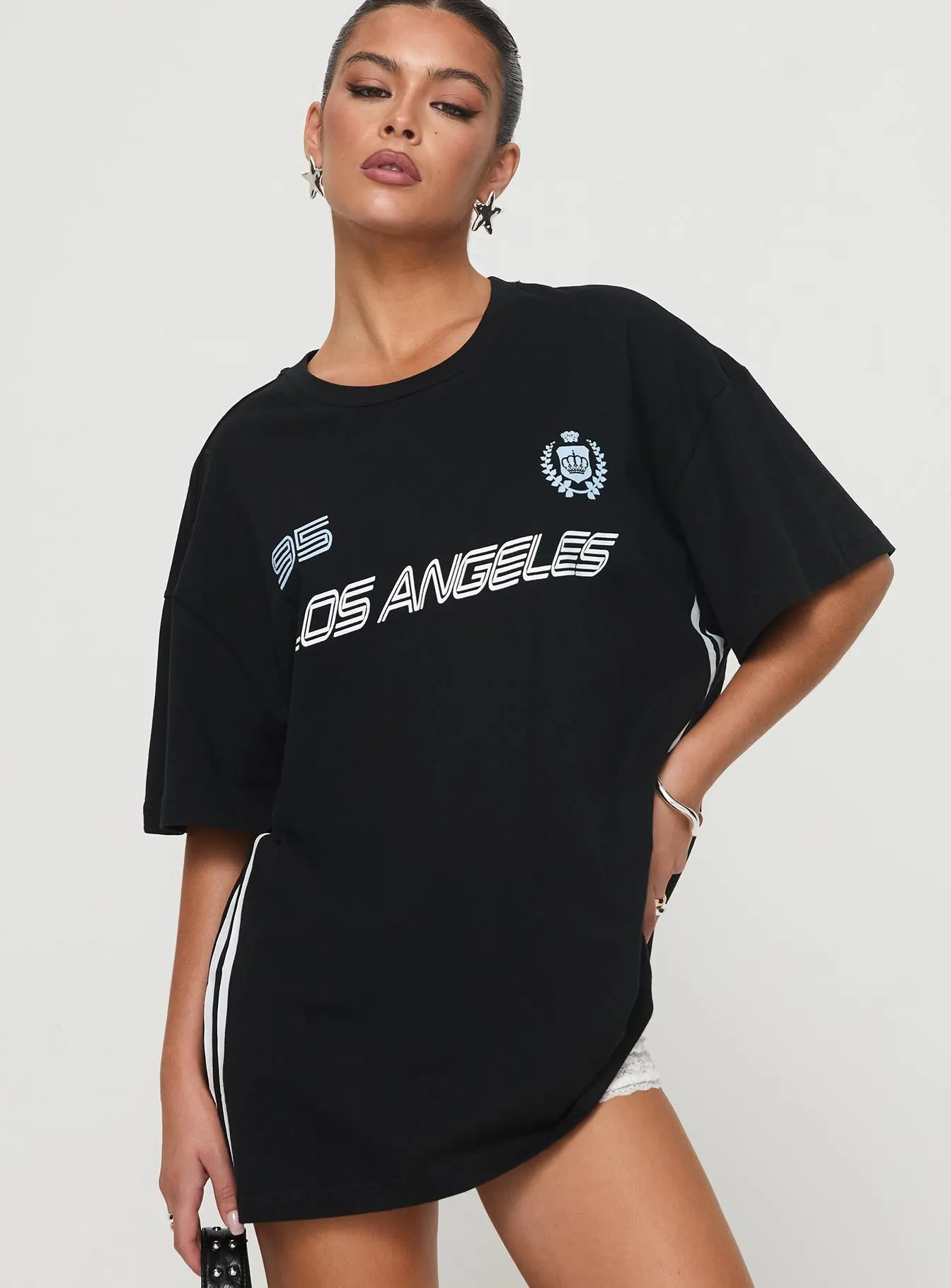 Goal La Oversized Tee Black