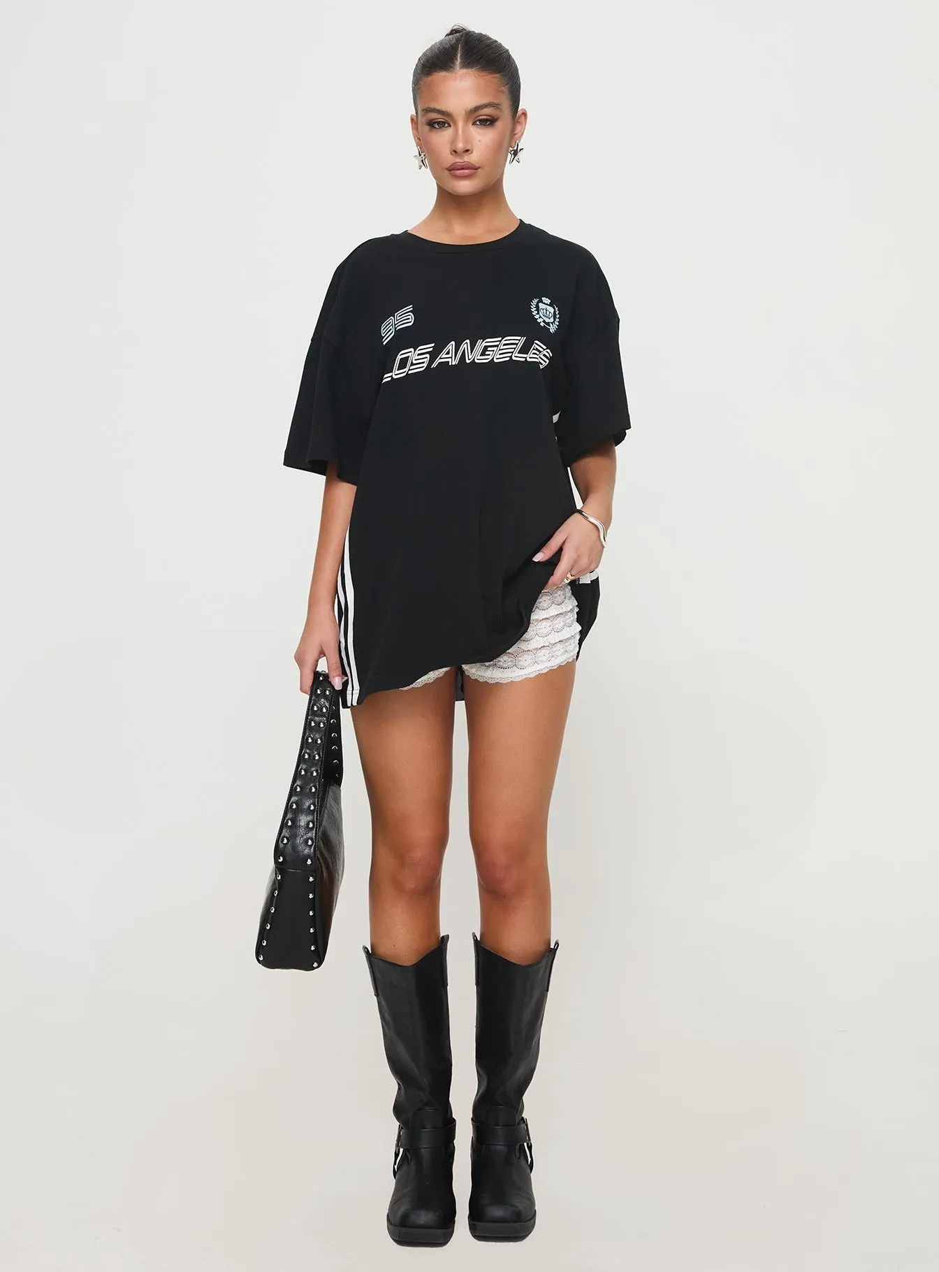 Goal La Oversized Tee Black