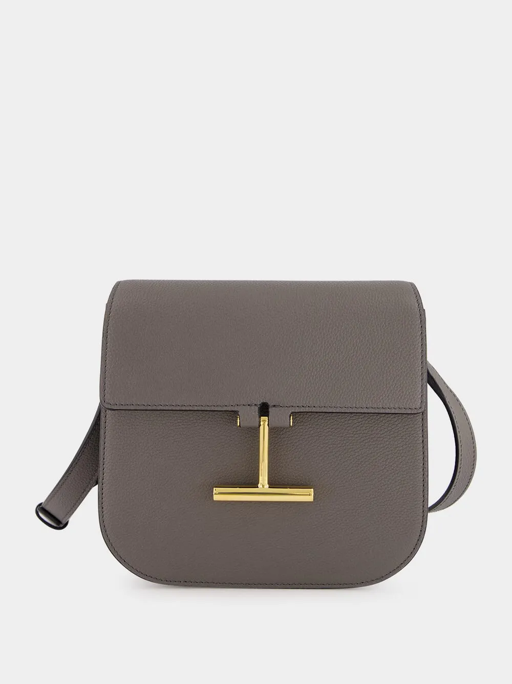 Graphite Leather Tara Mini Crossbody Bag