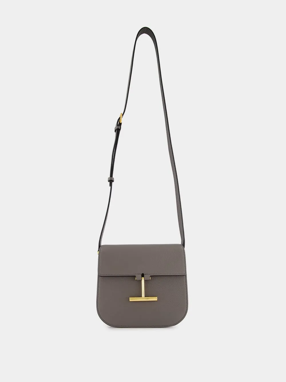 Graphite Leather Tara Mini Crossbody Bag