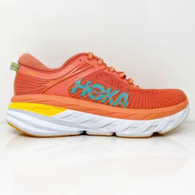 Hoka One One Womens Bondi 7 1110519 CCSD Orange Running Shoes Sneakers Size 7