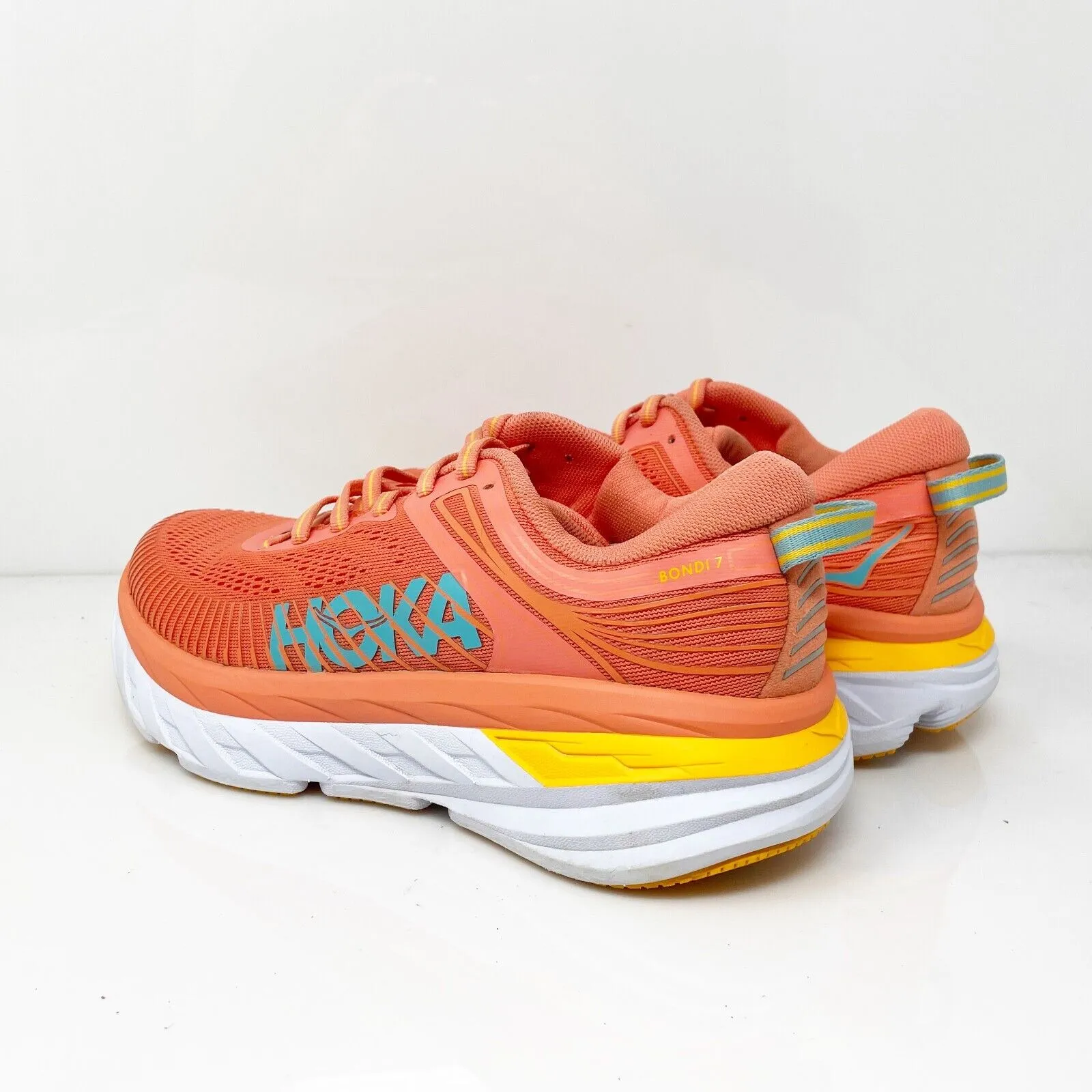 Hoka One One Womens Bondi 7 1110519 CCSD Orange Running Shoes Sneakers Size 7