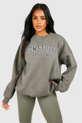 Hoodies & Sweatshirts | Dsgn Studio Applique Oversized Sweatshirt | boohoo