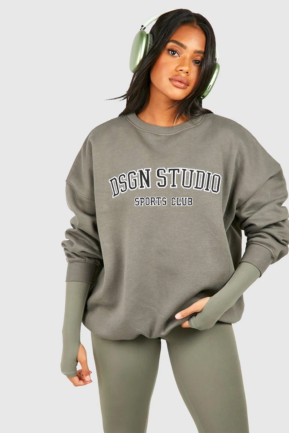 Hoodies & Sweatshirts | Dsgn Studio Applique Oversized Sweatshirt | boohoo