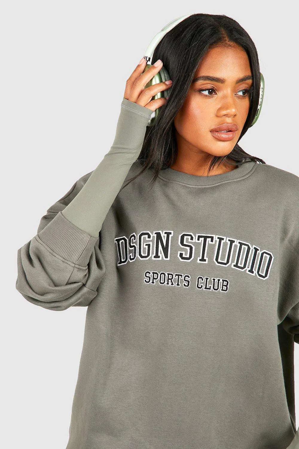 Hoodies & Sweatshirts | Dsgn Studio Applique Oversized Sweatshirt | boohoo