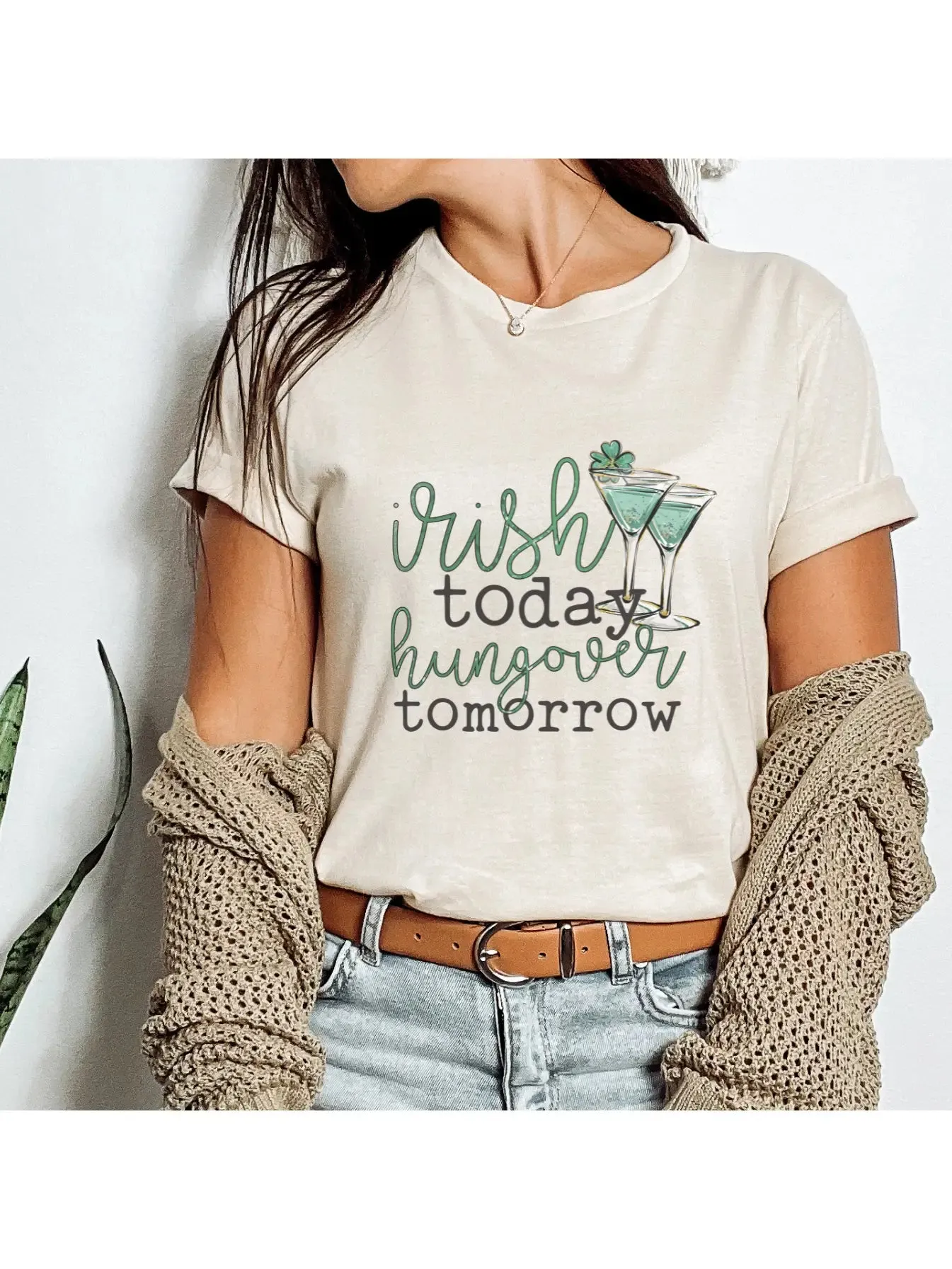 Irish Today Hungover Tomorrow Graphic Tee