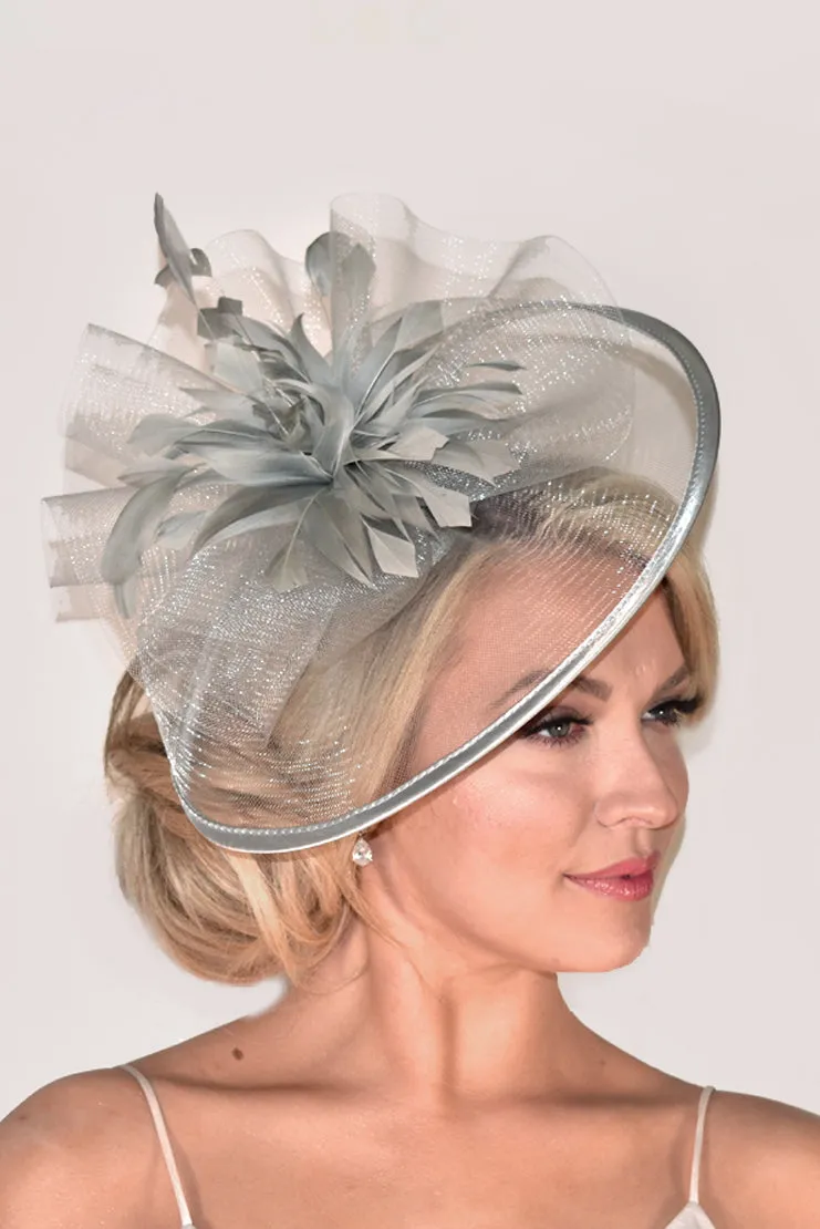 Isla Fascinator - Gray