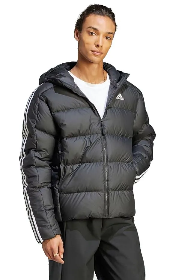 jacket adidas Performance Essentials Midweight Down Hooded - Black - men´s