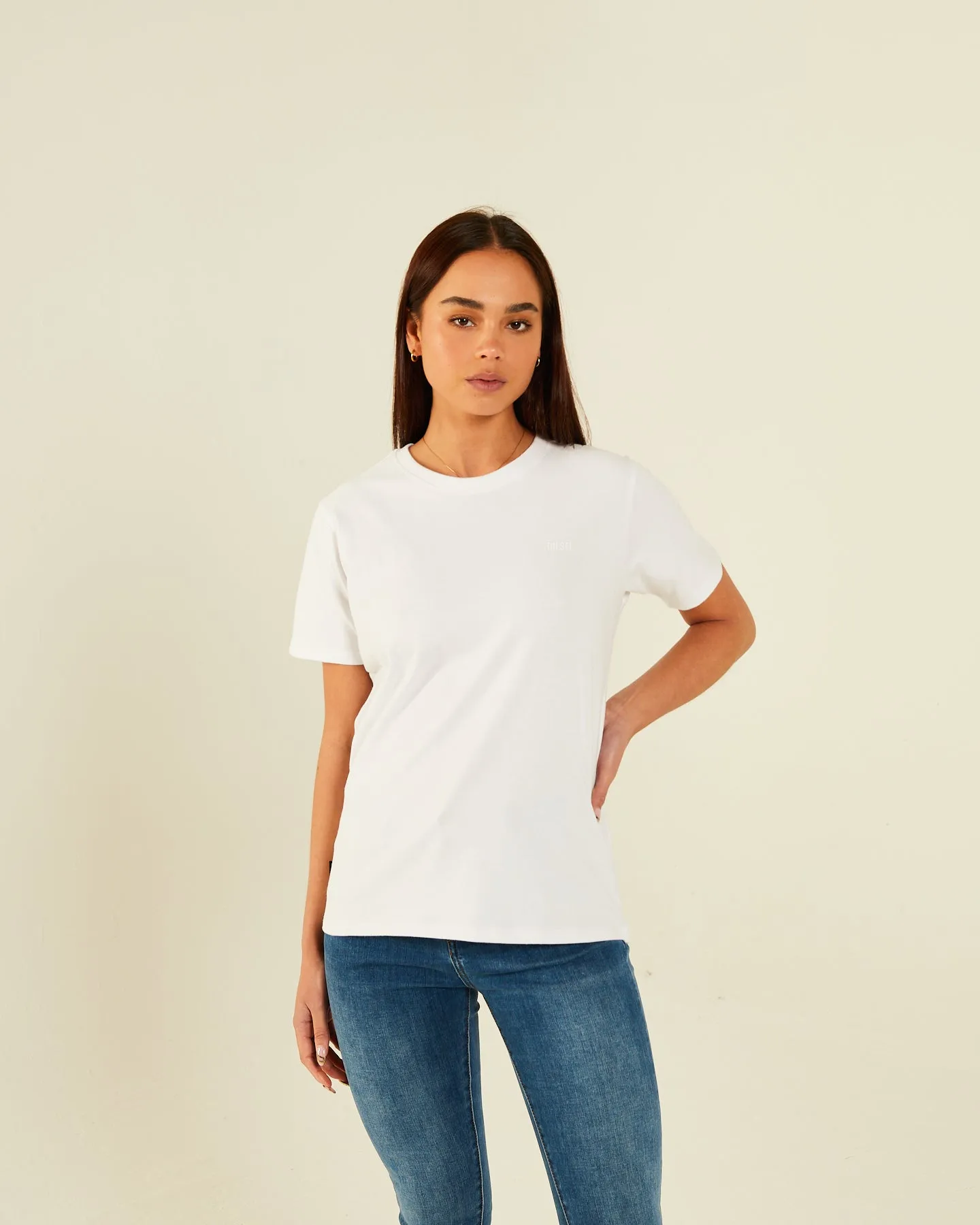 Jada Basic O Neck White