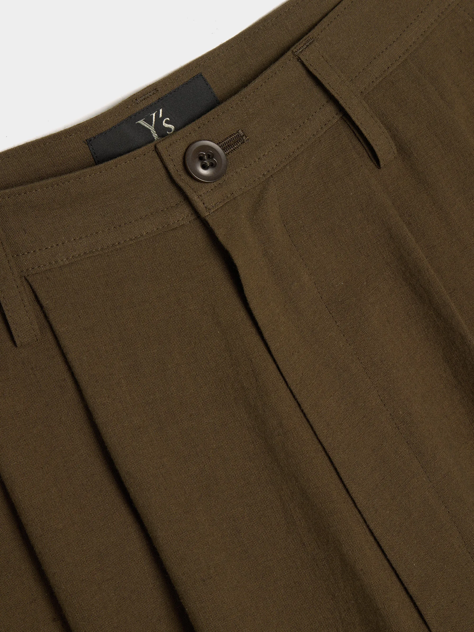 KA-Double Tuck Tapered Pant, Khaki