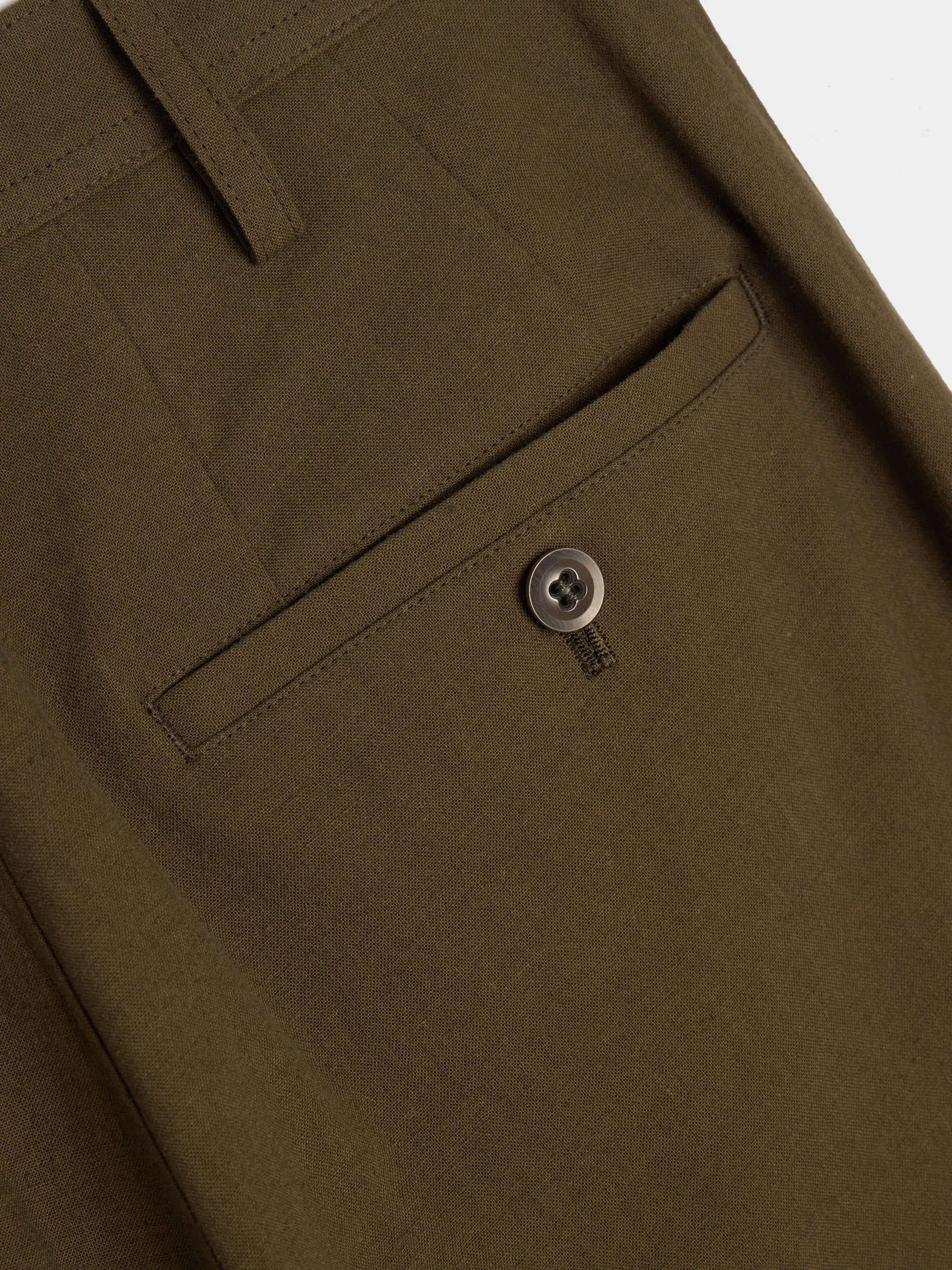 KA-Double Tuck Tapered Pant, Khaki