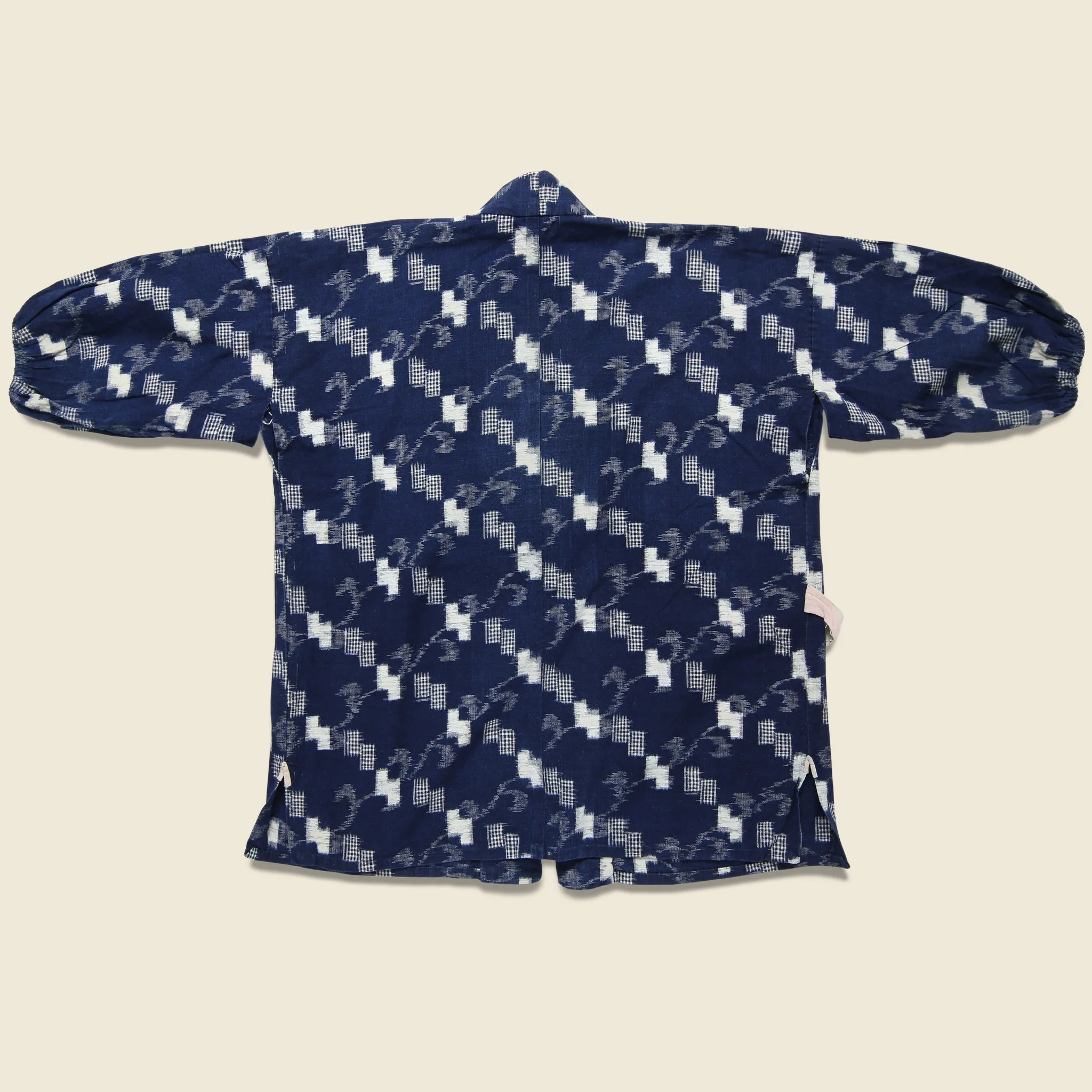 Kasuri Ikat Noragi Jacket - Indigo/White/Red