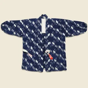 Kasuri Ikat Noragi Jacket - Indigo/White/Red