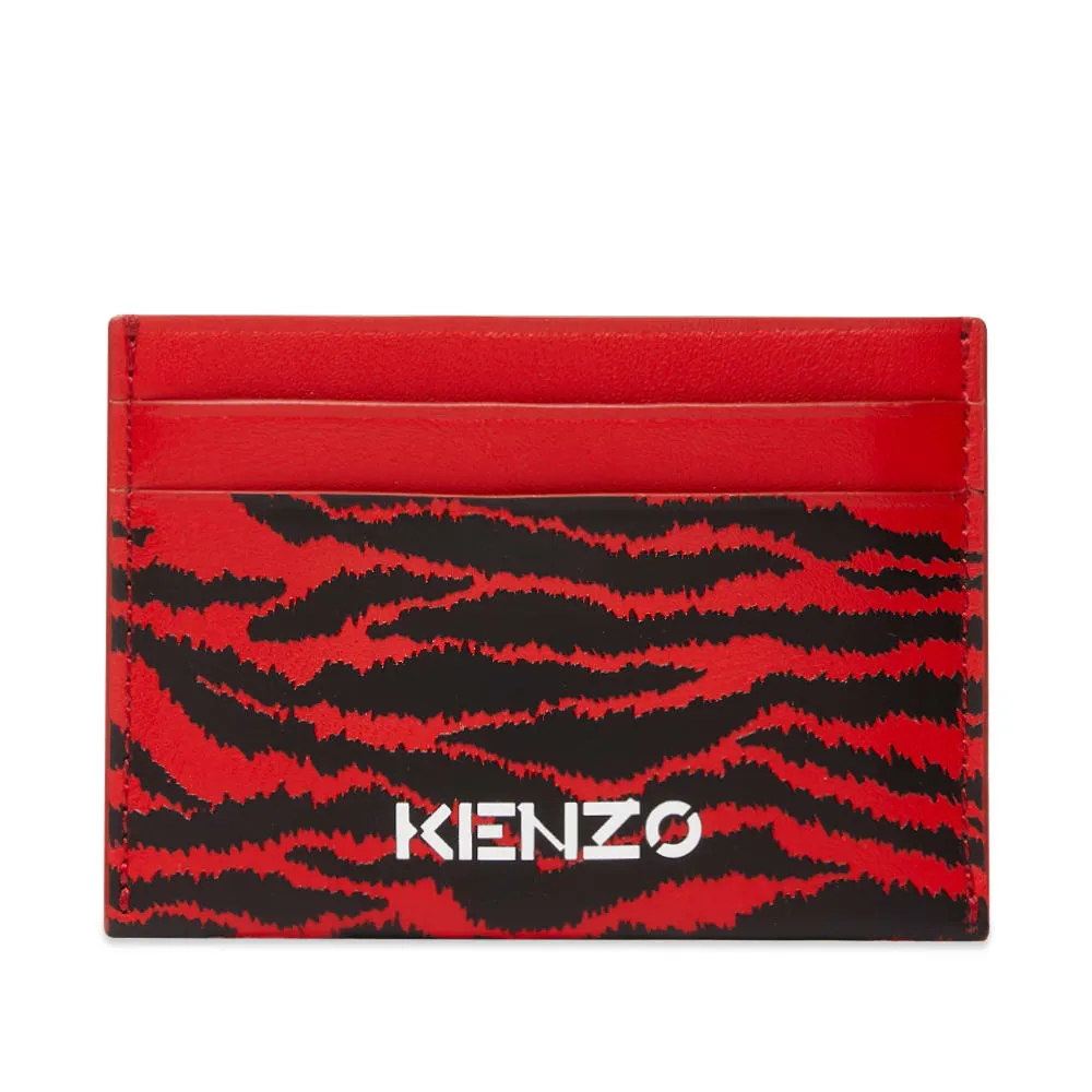 Kenzo x Kansai Yamamoto Zebra Print Card HolderMedium Red