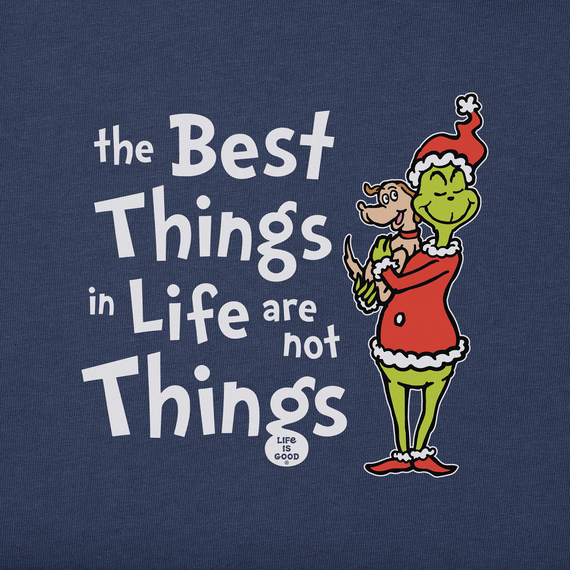 Kids Grinch and Max The Best Things Long Sleeve Crusher Tee