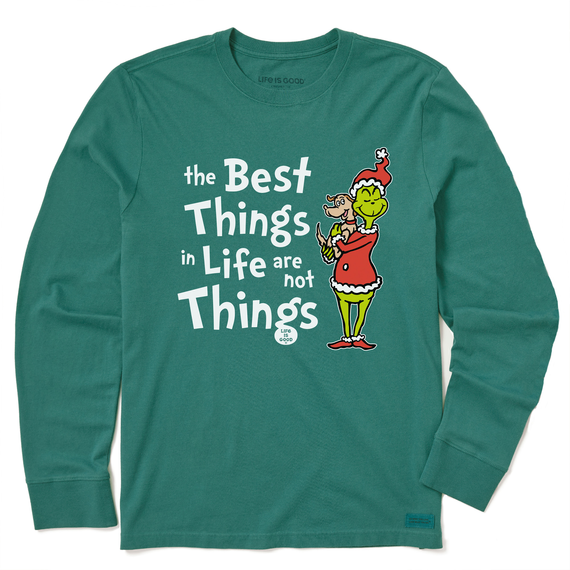 Kids Grinch and Max The Best Things Long Sleeve Crusher Tee