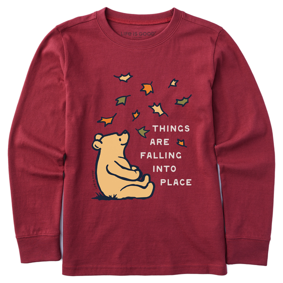 Kids Things are Falling into Place Long Sleeve Crusher Tee