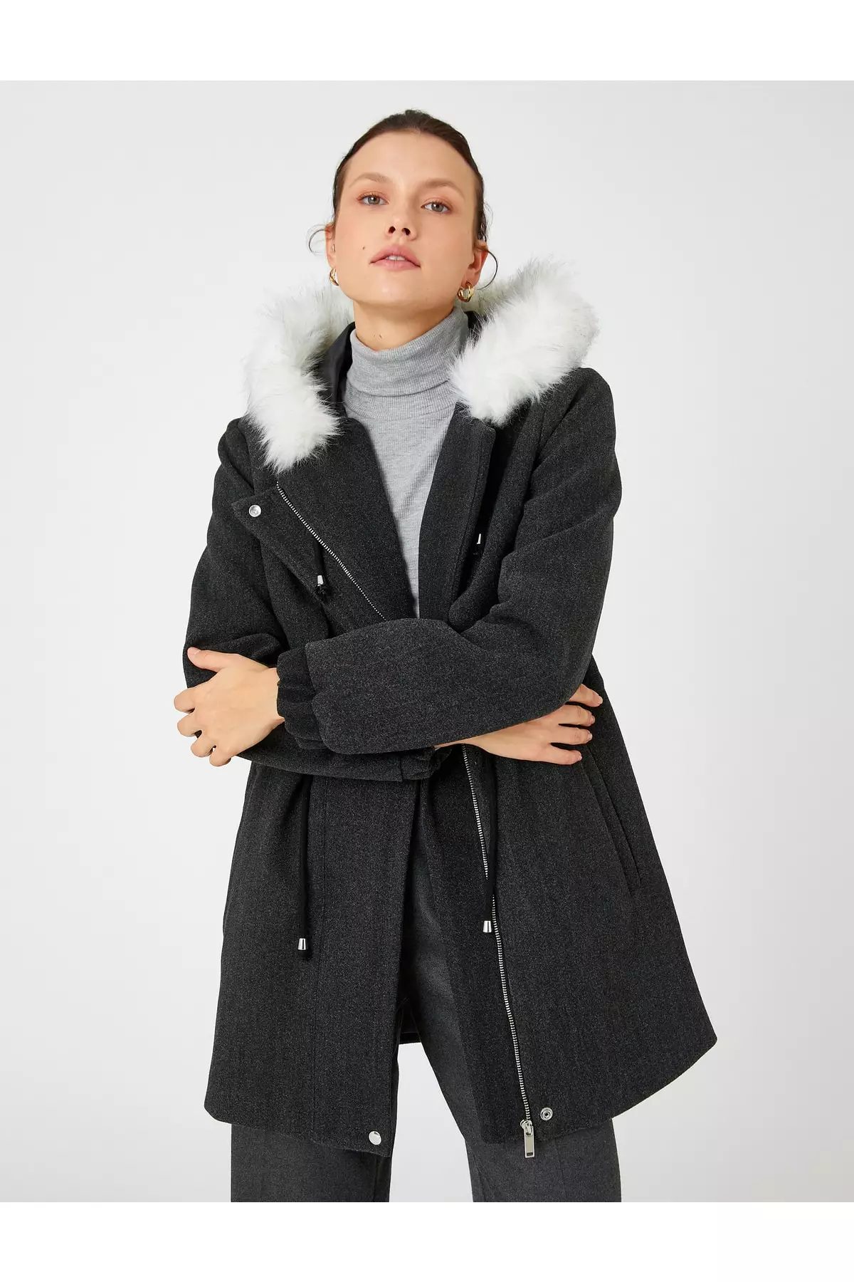 KOTON Plush Coat