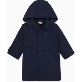 La Coqueta Navy Loden Wool Kids Coat