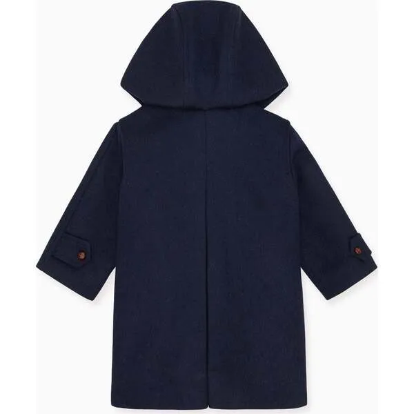 La Coqueta Navy Loden Wool Kids Coat