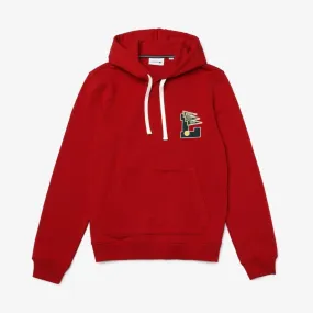 LACOSTE L BADGE HOODED SWEATSHIRT -Men’s RED