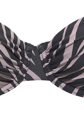 LASCANA Zebra Print Underwired Bikini Top | Grattan