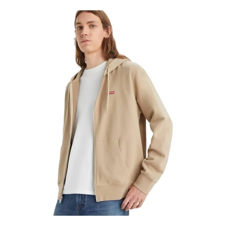 Levi's Men's New Original Zip Felpa Uomo Con Cappuccio in Cotone True Chino