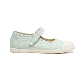 Linen Mary Jane Sneakers in Mint