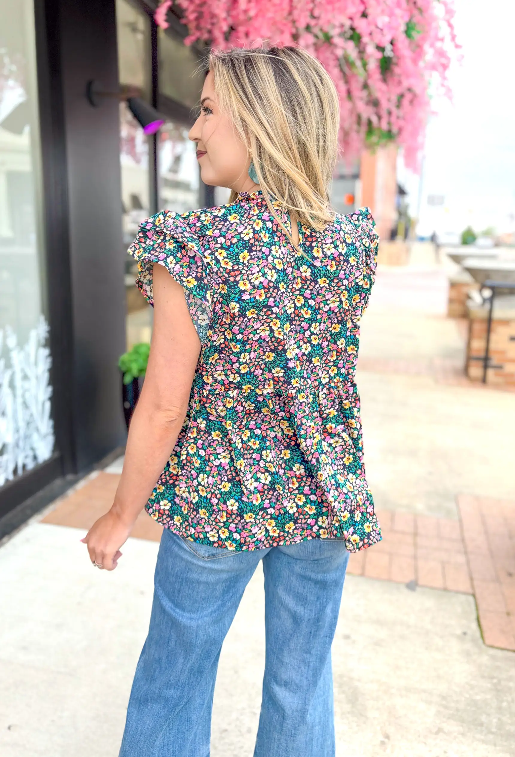 Love Again Floral Babydoll Top