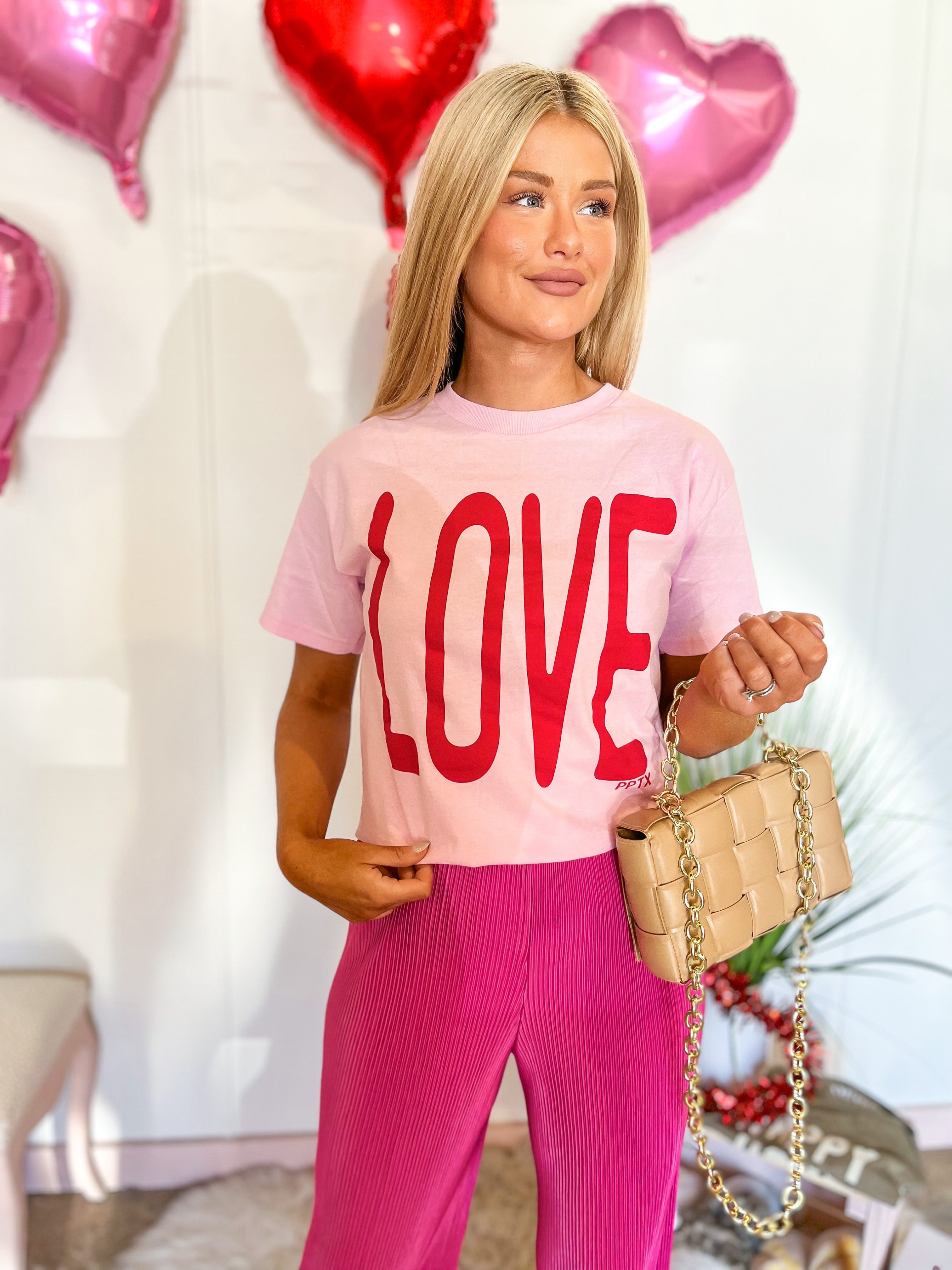 LOVE tee - Light Pink