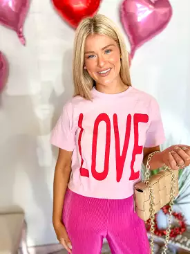 LOVE tee - Light Pink