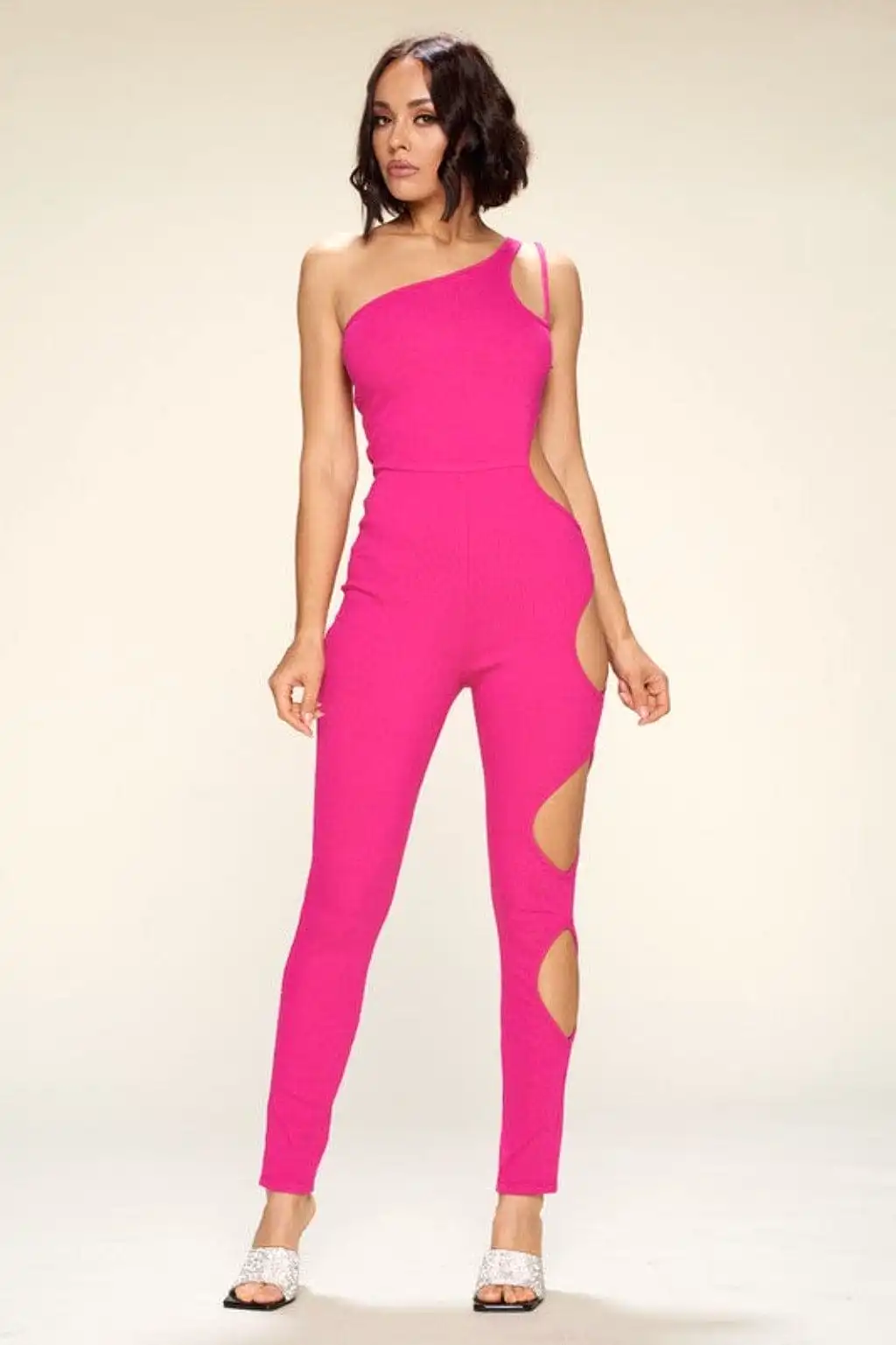 Love To Walk Away Jumpsuit - Pink