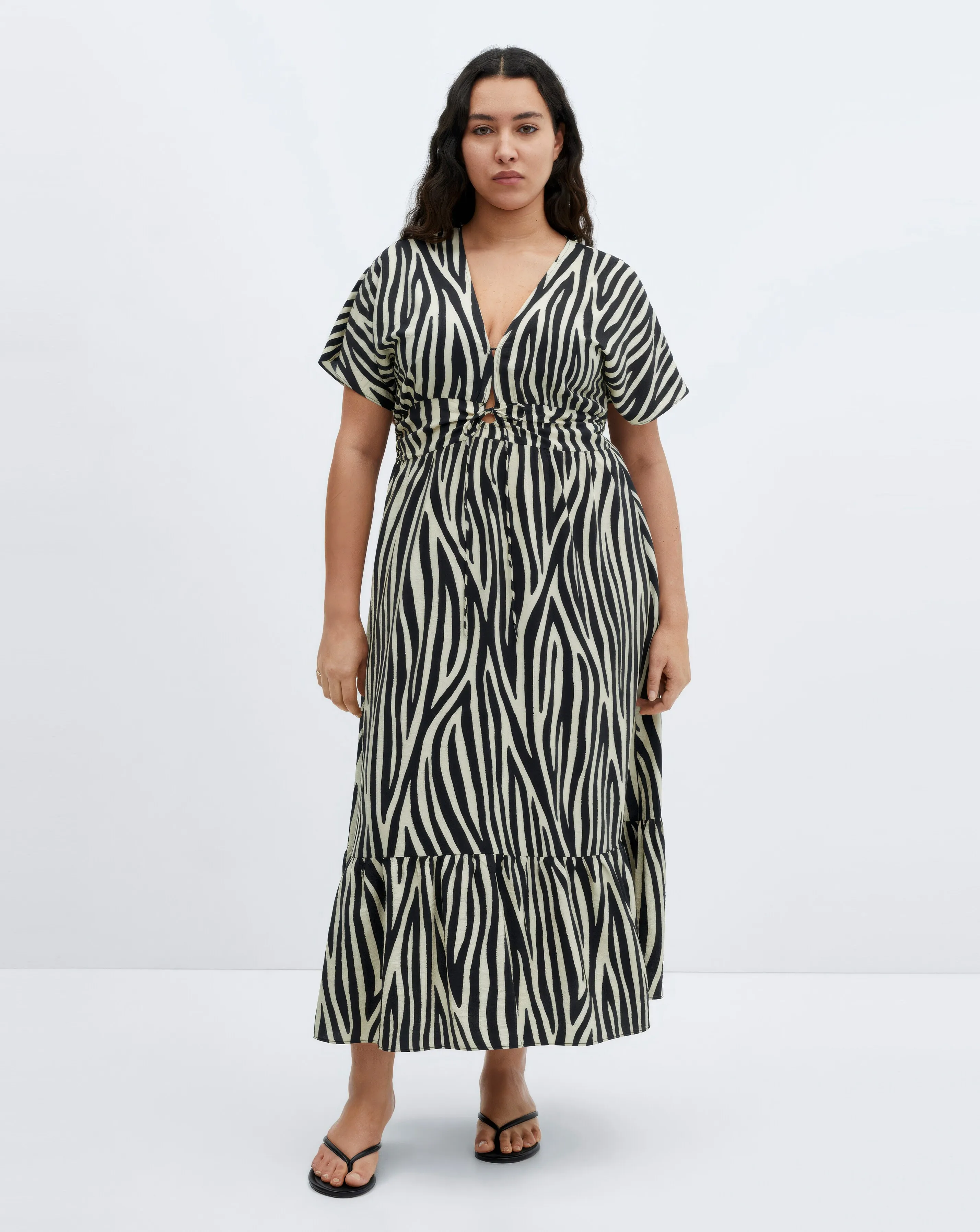 Mango Coloma Zebra Print Maxi dress | Simply Be