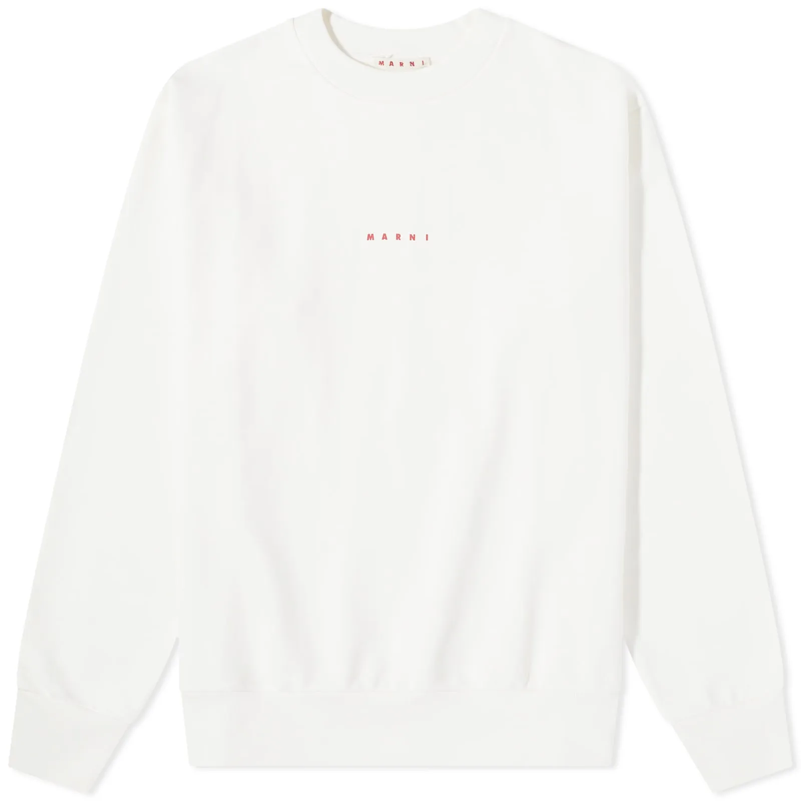 Marni Logo Crew Neck SweatNatural White