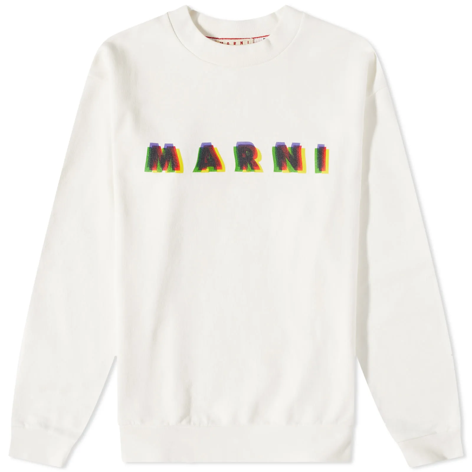 Marni Logo Crew Neck SweatshirtStone White