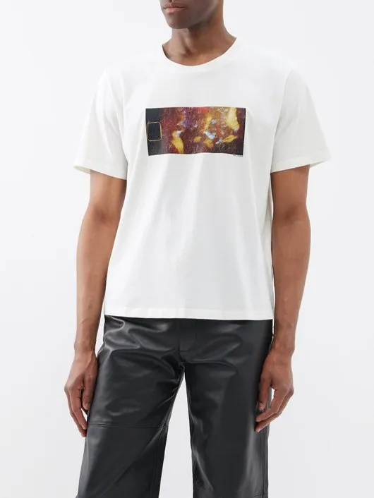 MM6 Maison Margiela  |Crew Neck Plain Cotton Short Sleeves Logo Crew Neck T-Shirts