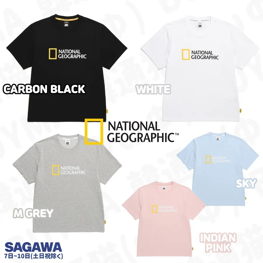 NATIONAL GEOGRAPHIC  |Unisex Street Style Logo T-Shirts