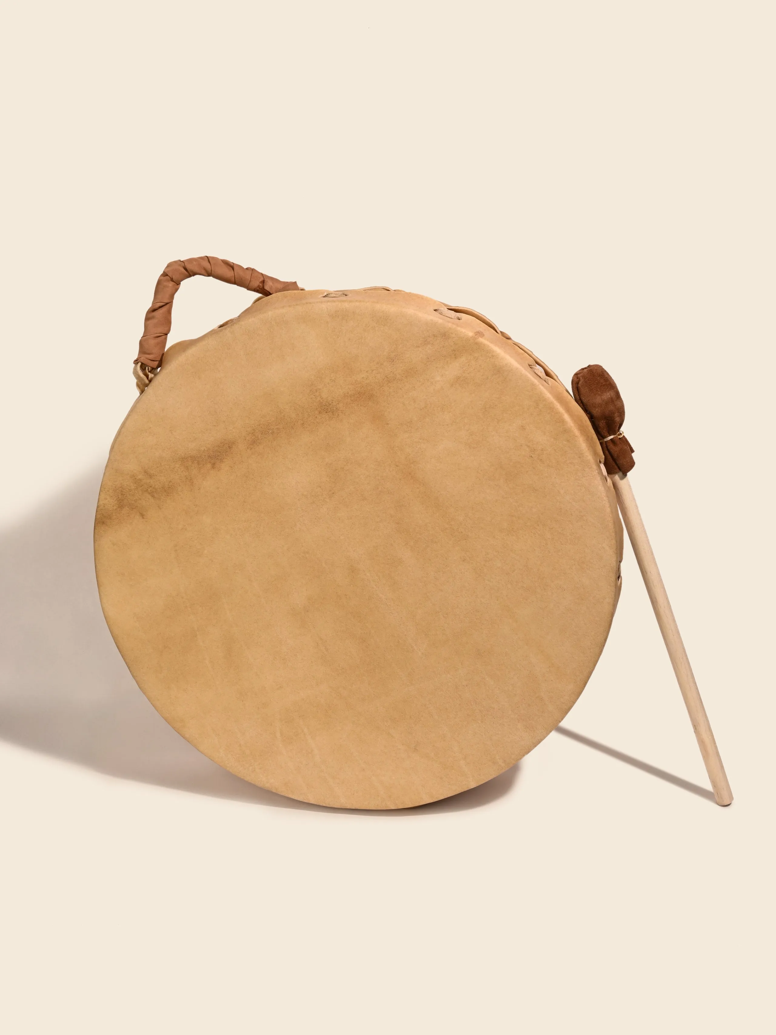 Native American Style Buffalo Hide Double-Sided Hand Drum