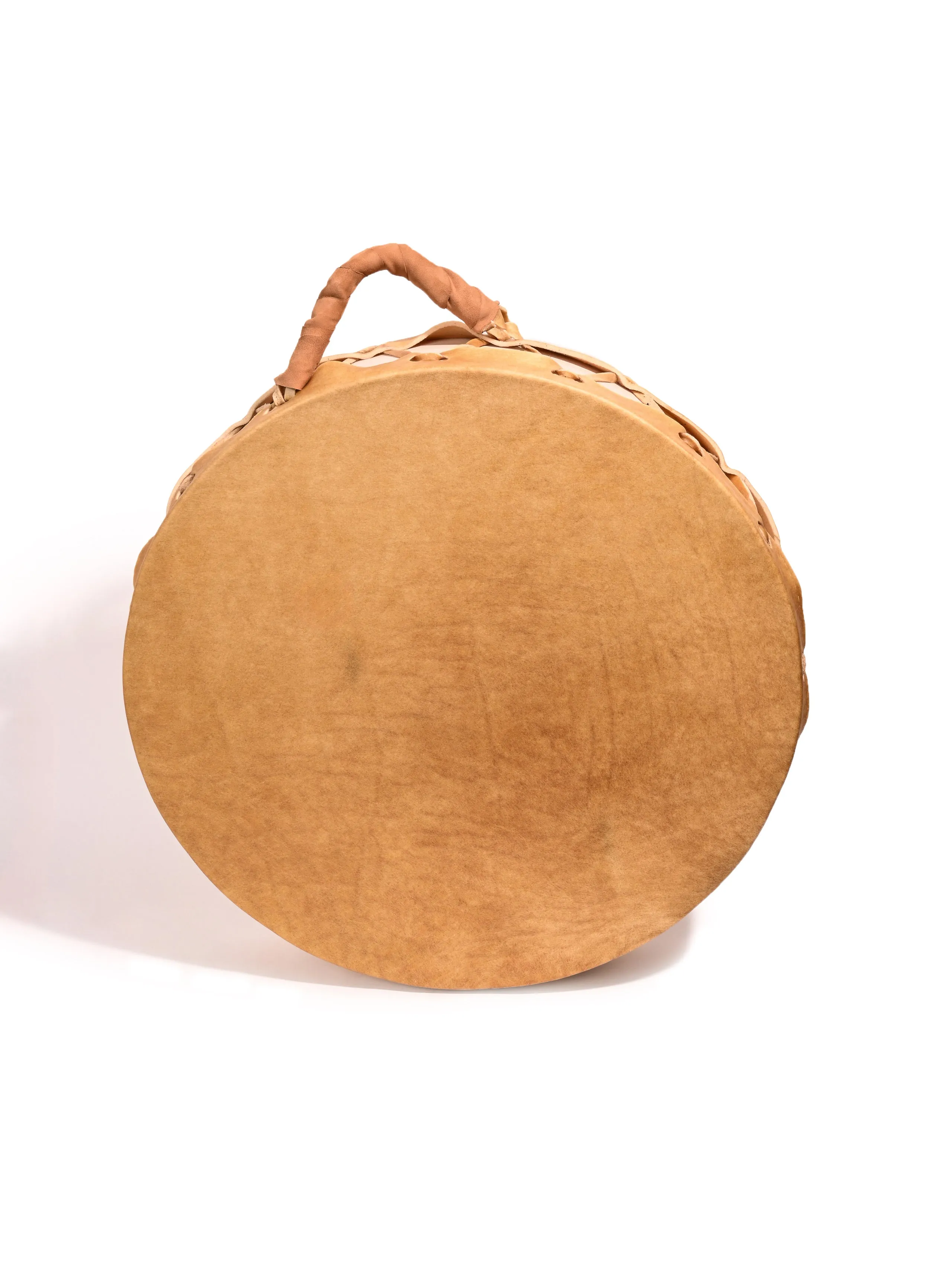 Native American Style Buffalo Hide Double-Sided Hand Drum