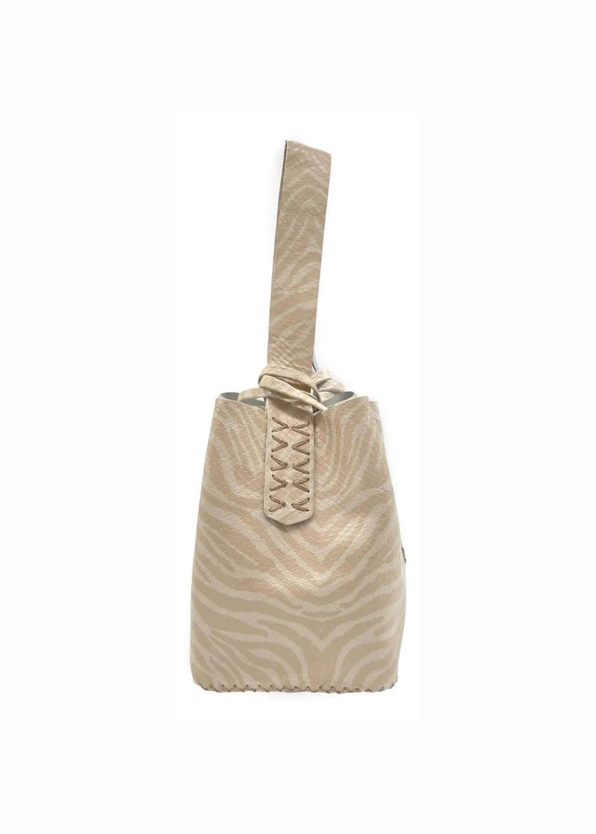 Navigli bag - nude zebra print