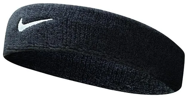 NIKE SWOOSH BLACK HEADBAND